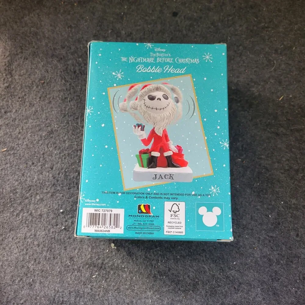 Disney The Nightmare Before Christmas Bobblehead JACK SKELLINGTON Display Figure